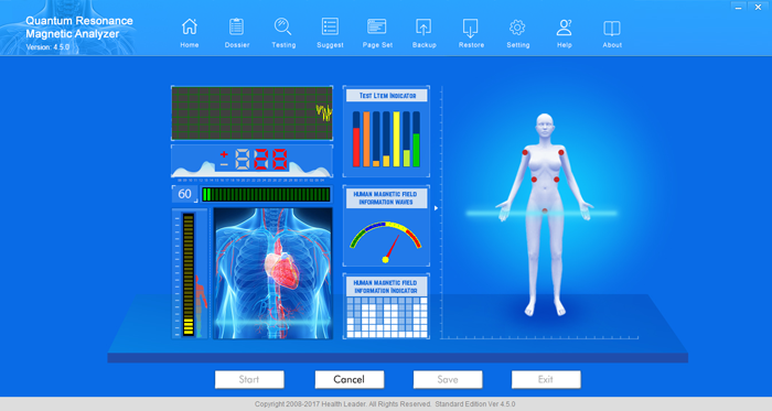 The latest quantum resonance magnetic analyzer v4.5.0